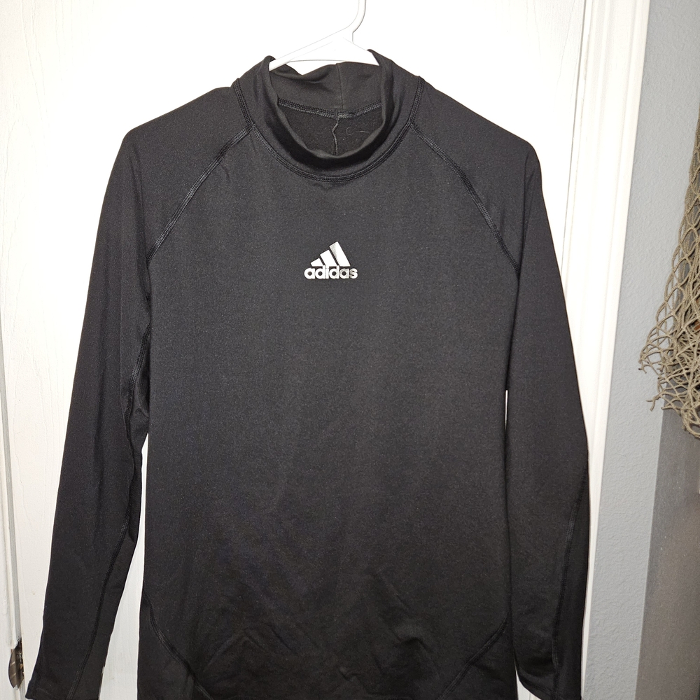 Adidas Men's Black Long Sleeve Tee